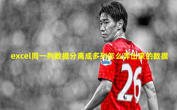 excel同一列数据分离成多列怎么弄出来的数据