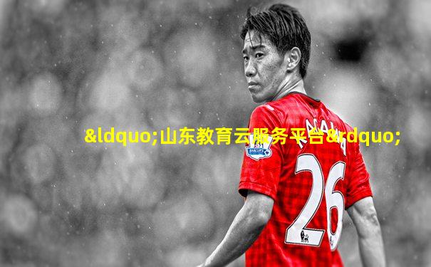 “山东教育云服务平台”