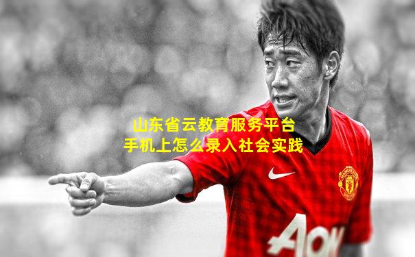 山东省云教育服务平台手机上怎么录入社会实践